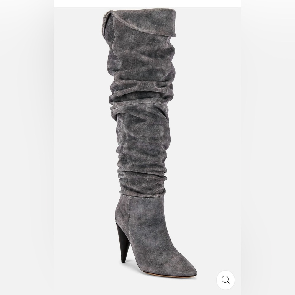 IRO Groove over the knee Boots in Grey